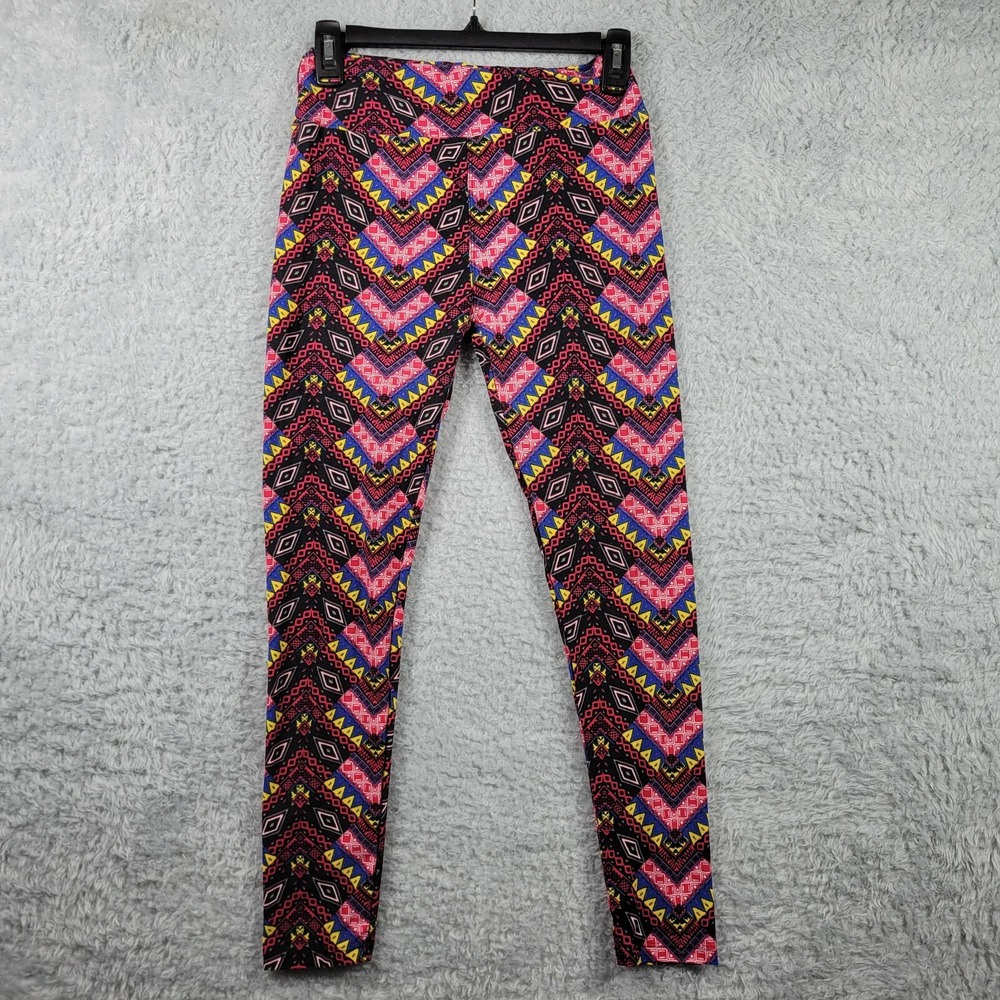 LuLaRoe Leggings Womens One Size OS Multicolor Geometric Tribal Chevron